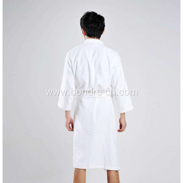 Valable  Men's Fleece Bathrobe With Large Lapel